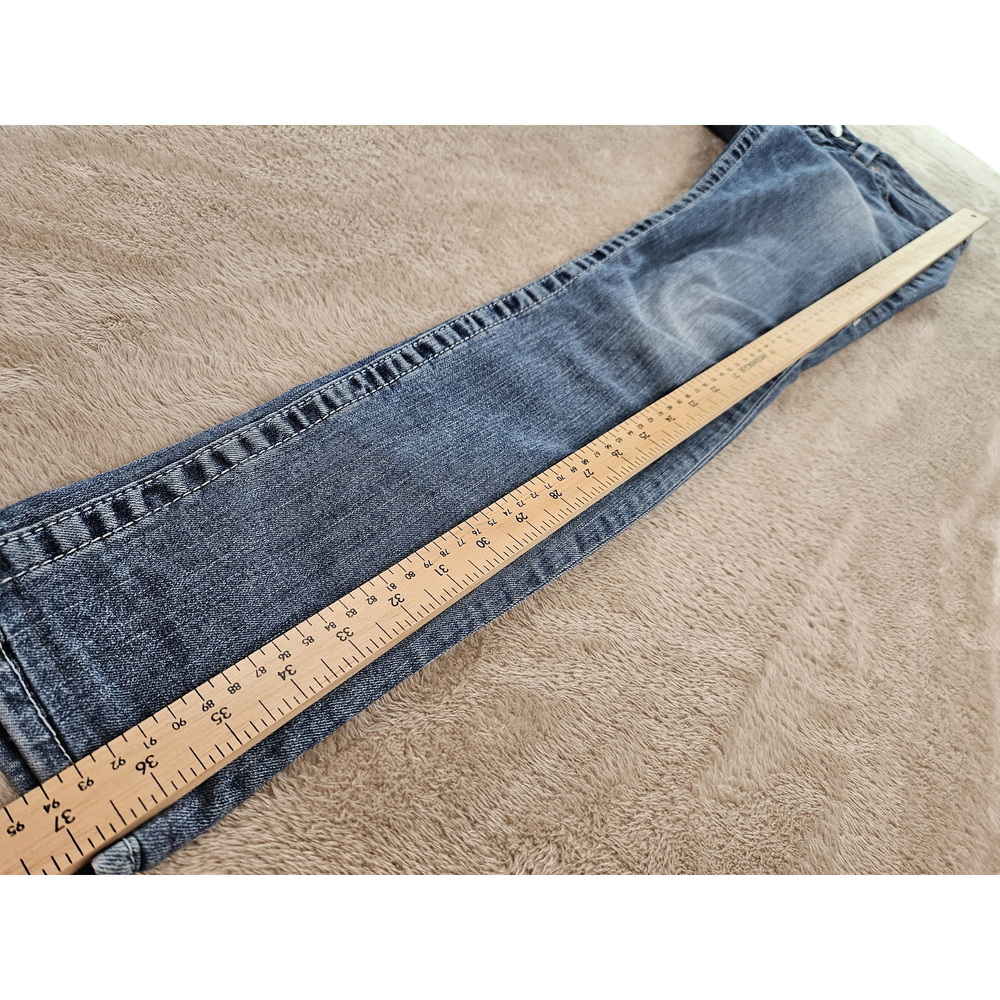 Made in USA True Religion Skinny Jeans Women's Size 26 Red Crystals on Back Pock - Picture 5 of 10